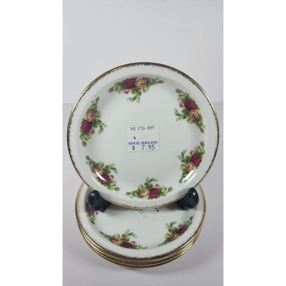 Set Of 4 Royal Albert Old Country Roses 5 1/2